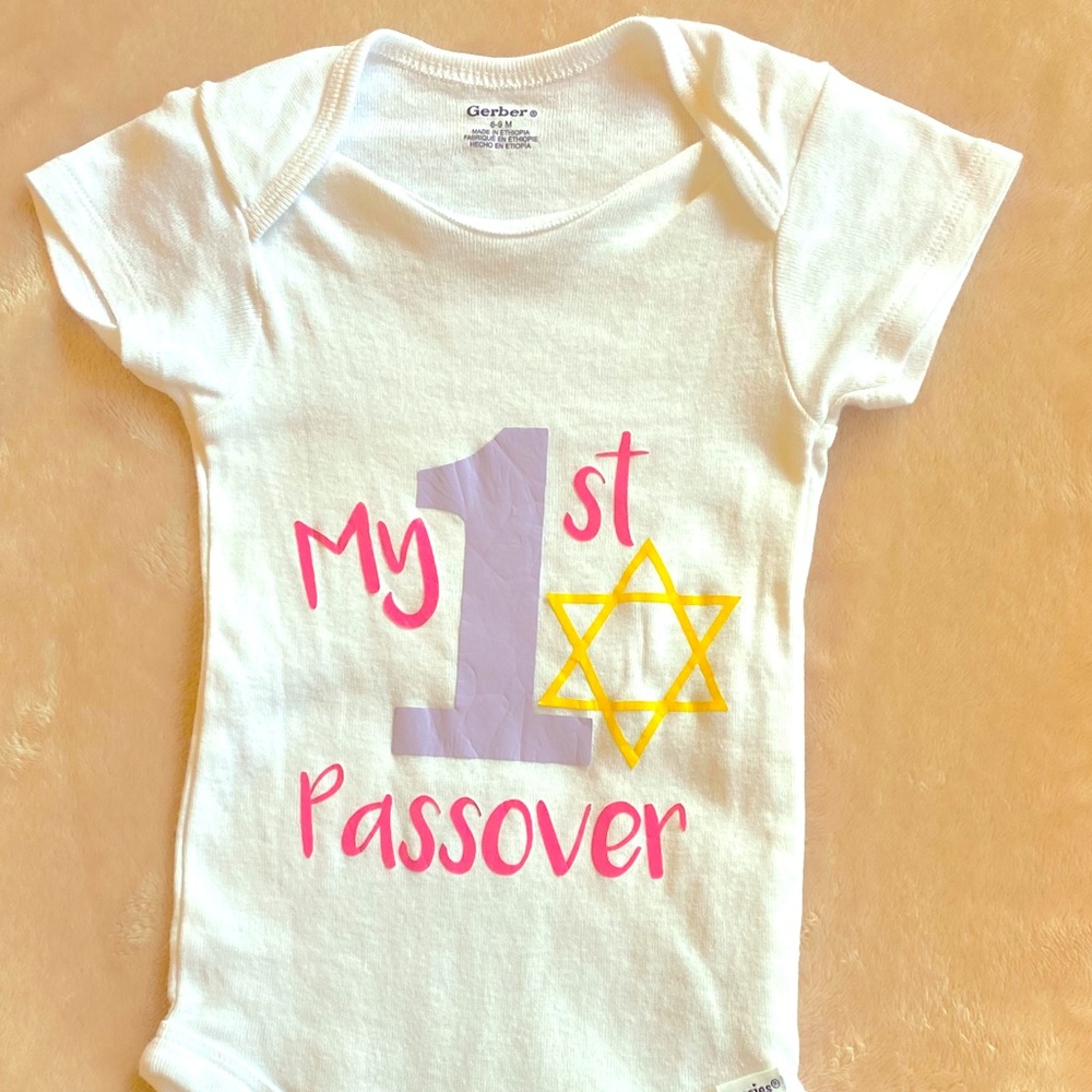 My First Passover Custom Onesie